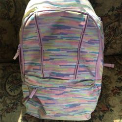 VGC Lands’ End  Lavender Glitter Girls Large Backpack