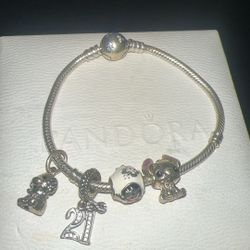 Pandora Bracelet With Charms 