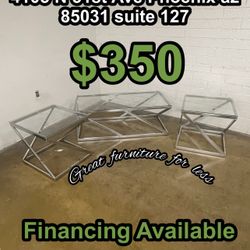 3 PCs Coffee Table Set Brand New