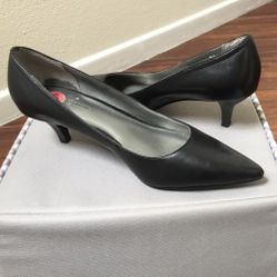 Black, Leather  Shoes