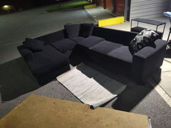 Sectional couch with chaise. Can buy 1 half or both. 1 cushion is using pillows. Make offer