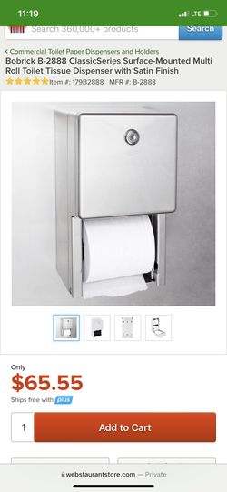 BOBRICK Roll Toilet Dispenser $50 Each