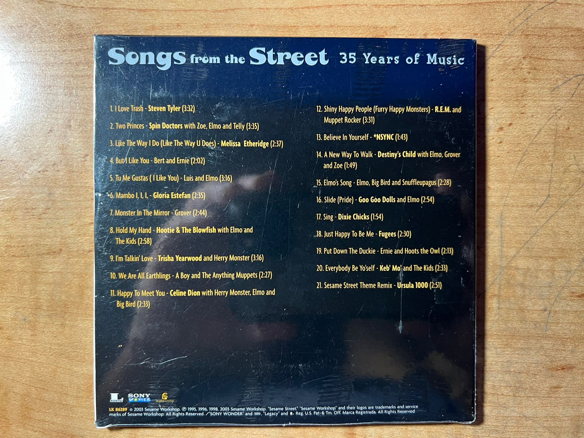 New Sealed CD 21 Songs From the Street - 35 Years of Sesame Street 