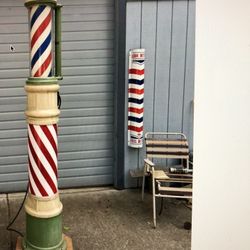 Sidewalk Barber Pole 