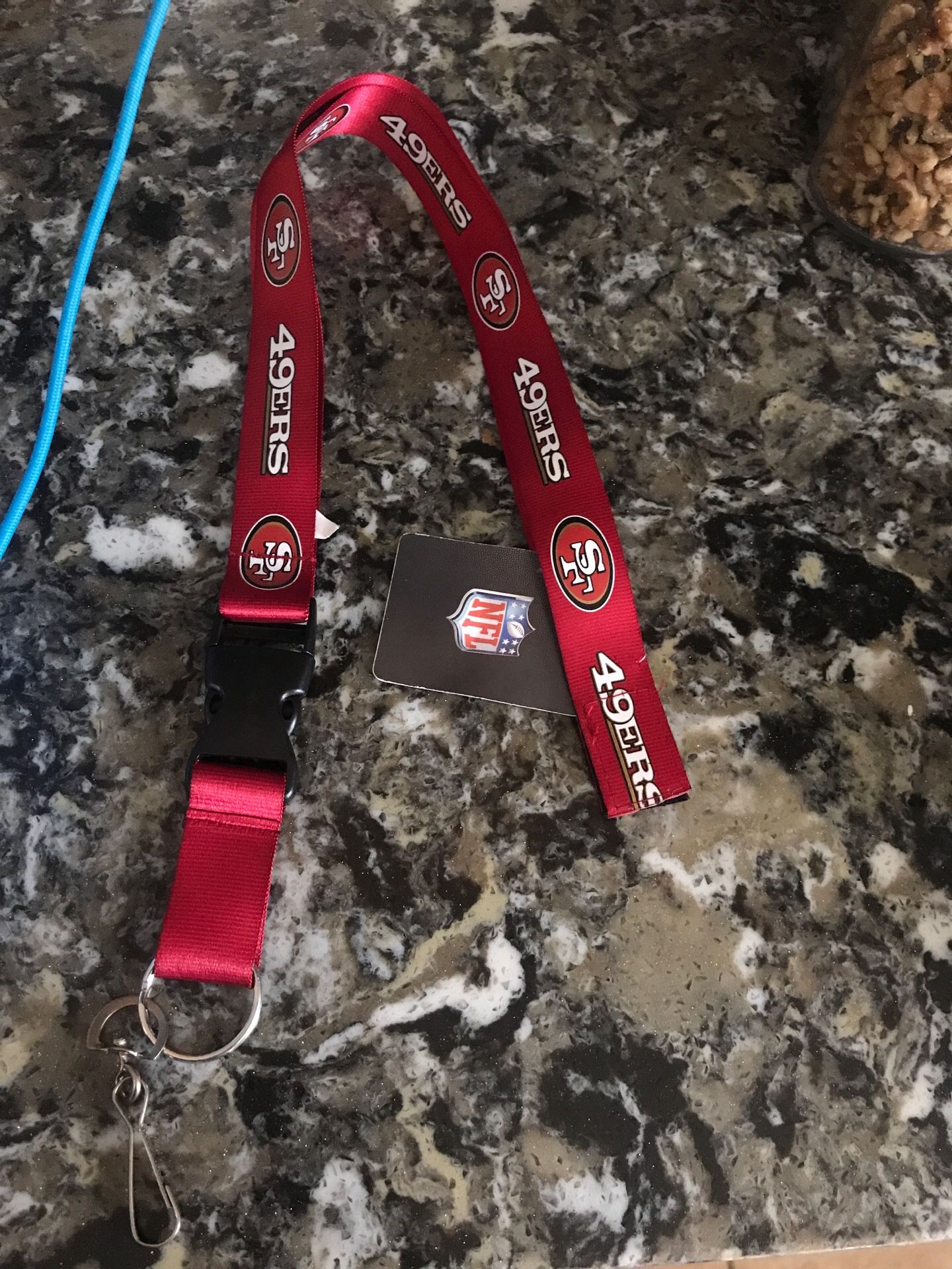 49ers keychain lanyard