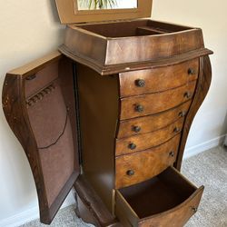 Wood Jewelry Armoire