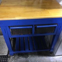 Buffet Table with Wheels