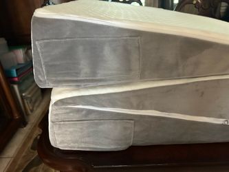 Wedges for sleeping with elevated head.