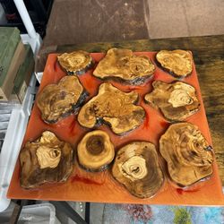 Epoxy and Live wood Wall Art