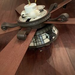 Stained Glass Ceiling Fan