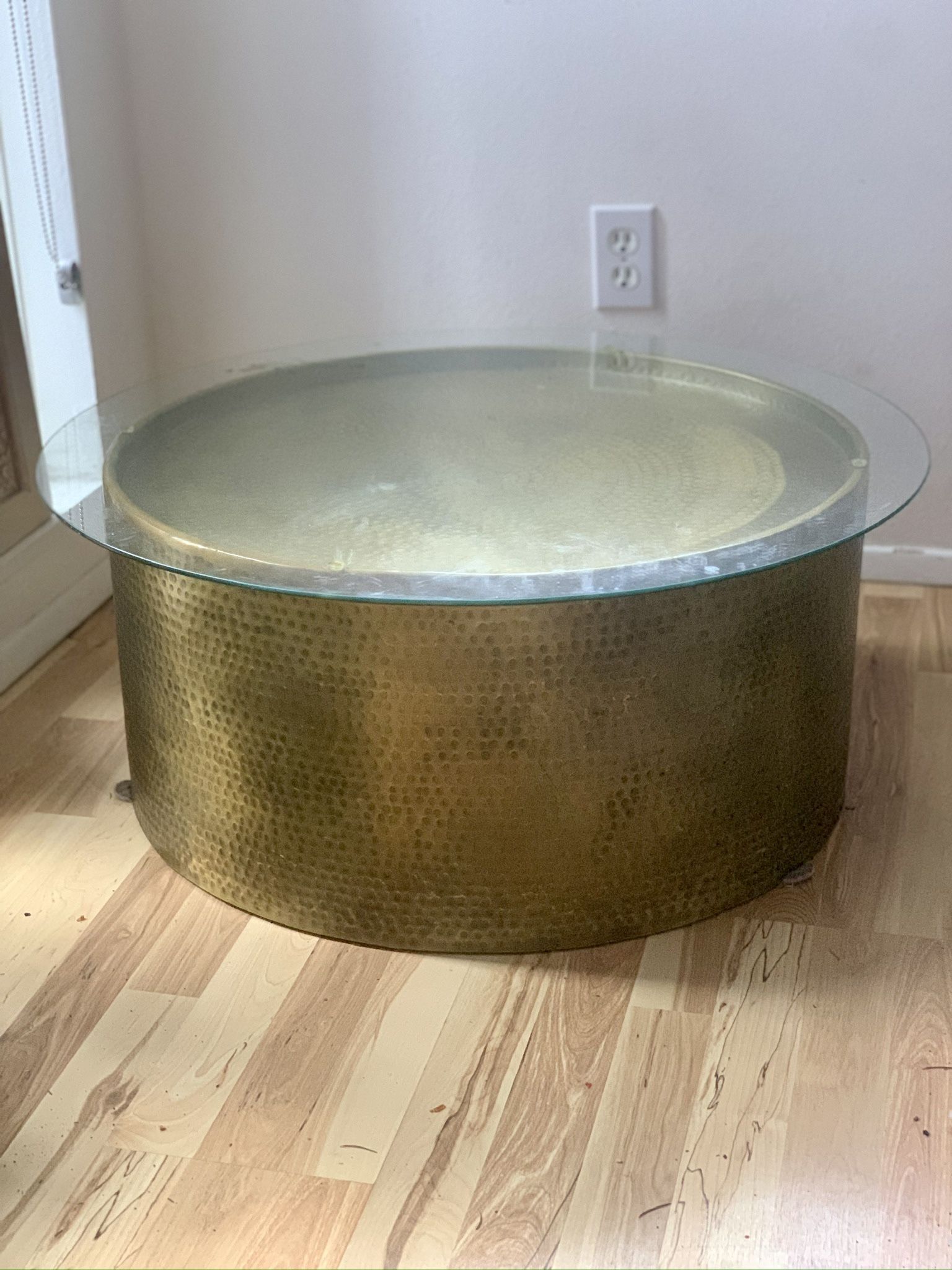 Hammered Metal Coffee Table