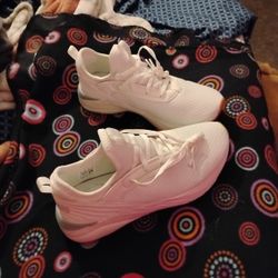 BRAND NEW WHITE WITH LIGHT BLUE PUMAS!