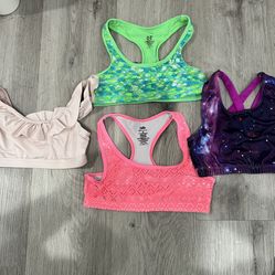Lattice-Back Sports Bra for Girls Xs And S All For 5$