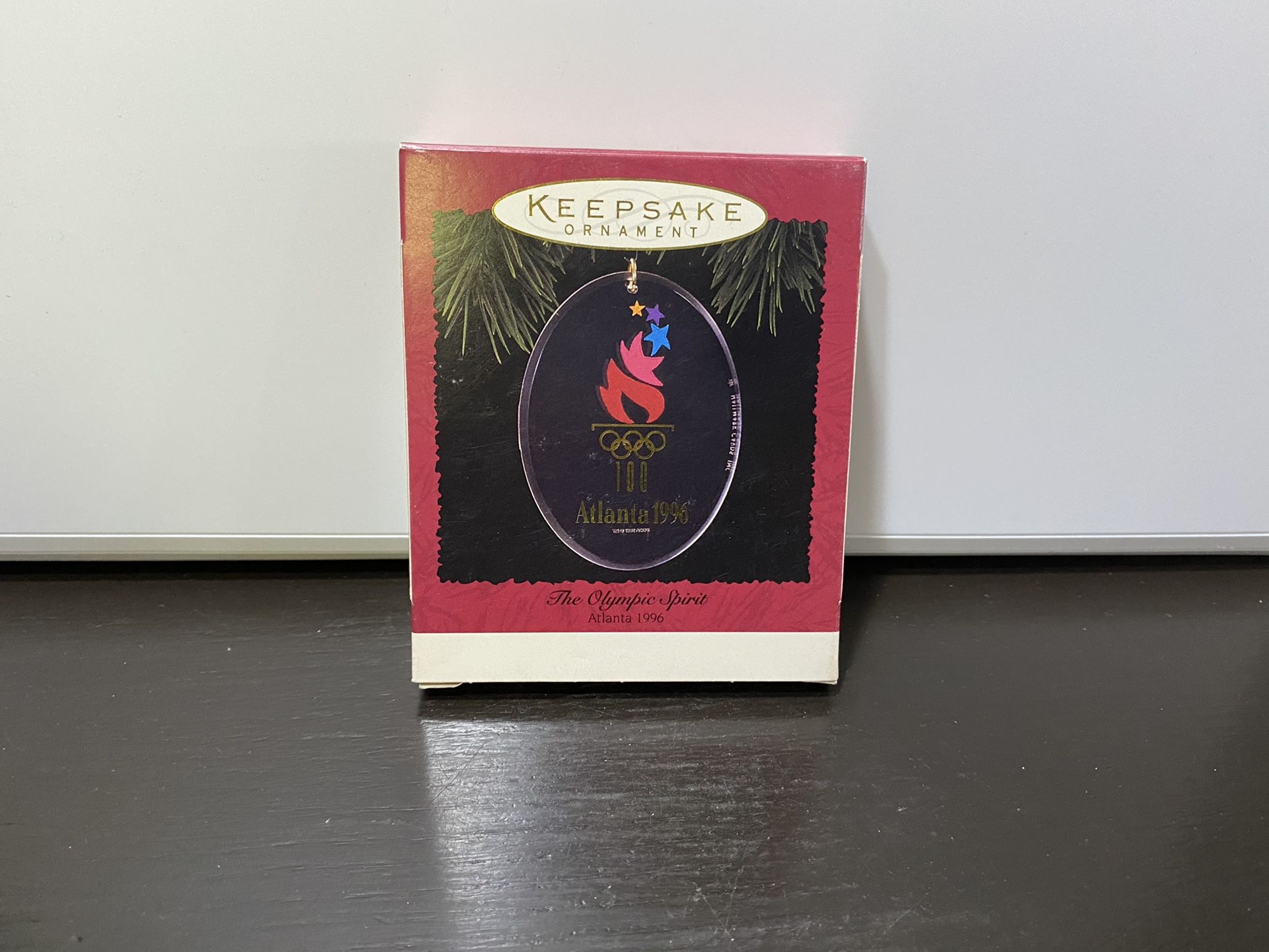 Hallmark The Olympic Spirit Atlanta 1996 Acrylic Oval Christmas Ornament NEW