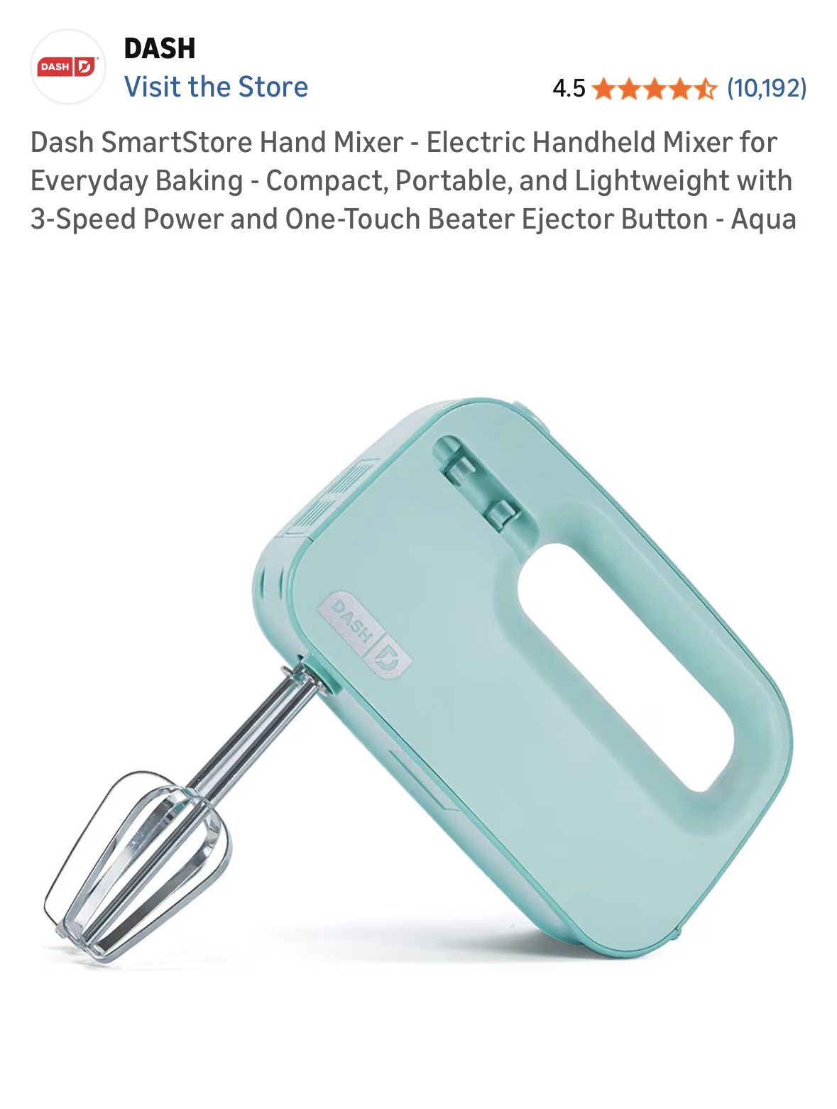 Electric hand mixer