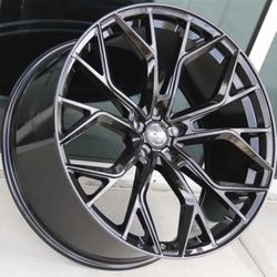 22 Inches Glossy Black Wheels 