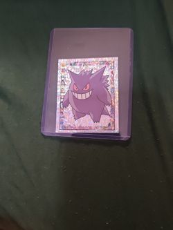 Gengar Holographic Pokémon Sticker Card
