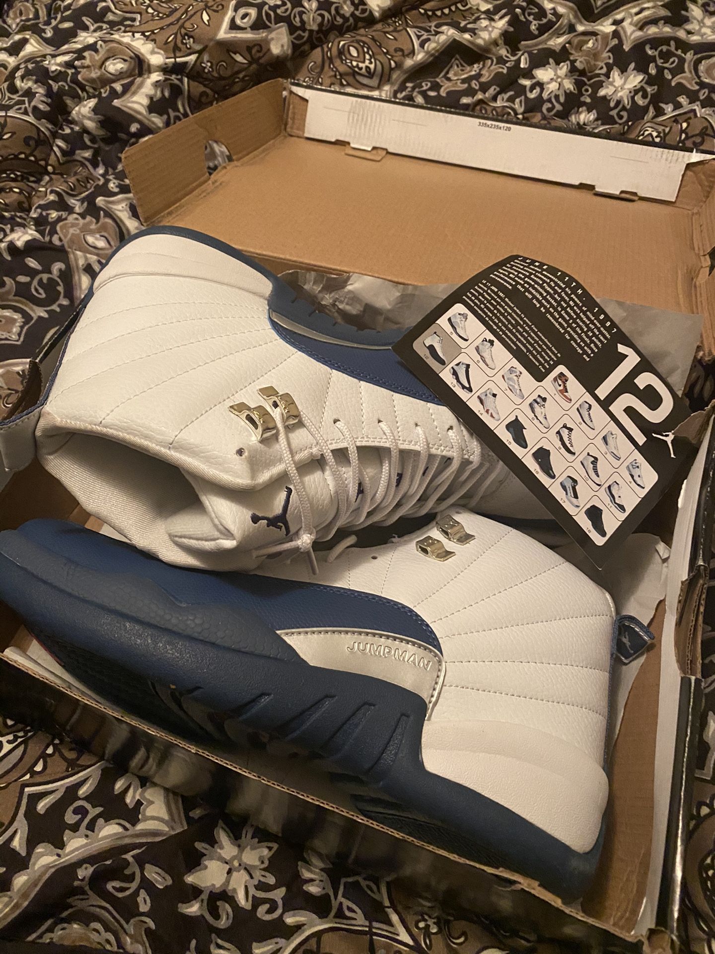 French blue retro 12s BRAND NEW