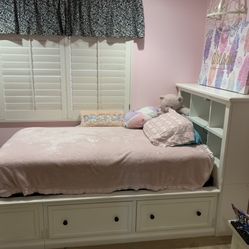 Twin Bookcase Bed And Desk 