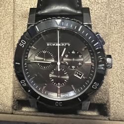 Burberry Chronograph Date Designer Sport Watch, Reloj