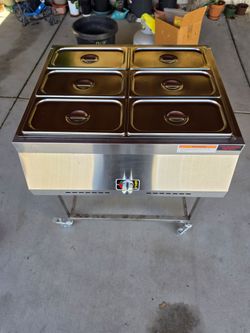 6 steamer and cold 6 containers for catering