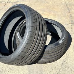 TWO (2) Tires Pirelli Summer Performance tires 275/30/20 99% W Patch Tesla model 3 tires 275/30r20