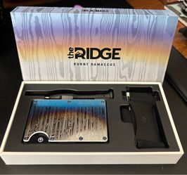 Ridge Burnt Damascus Wallet