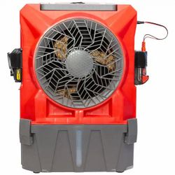 Hessaire DC18 900 CFM battery-powered portable evaporative cooler.
