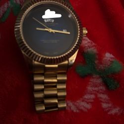 Gold watch 