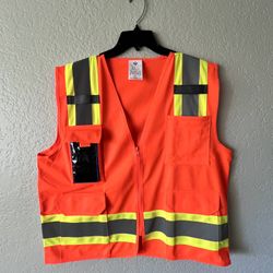 High Visibility Safety Vest – L, Reflective, Work Construction Gear 