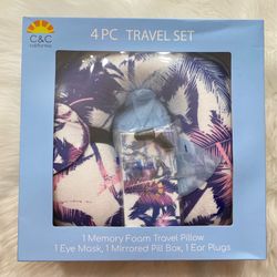 C&C California 4 piece travel set -Palm Tree