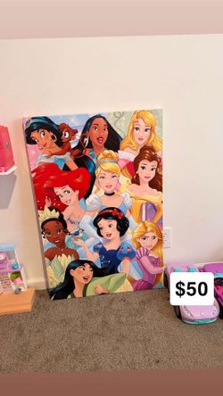 Princess hanging wall picture