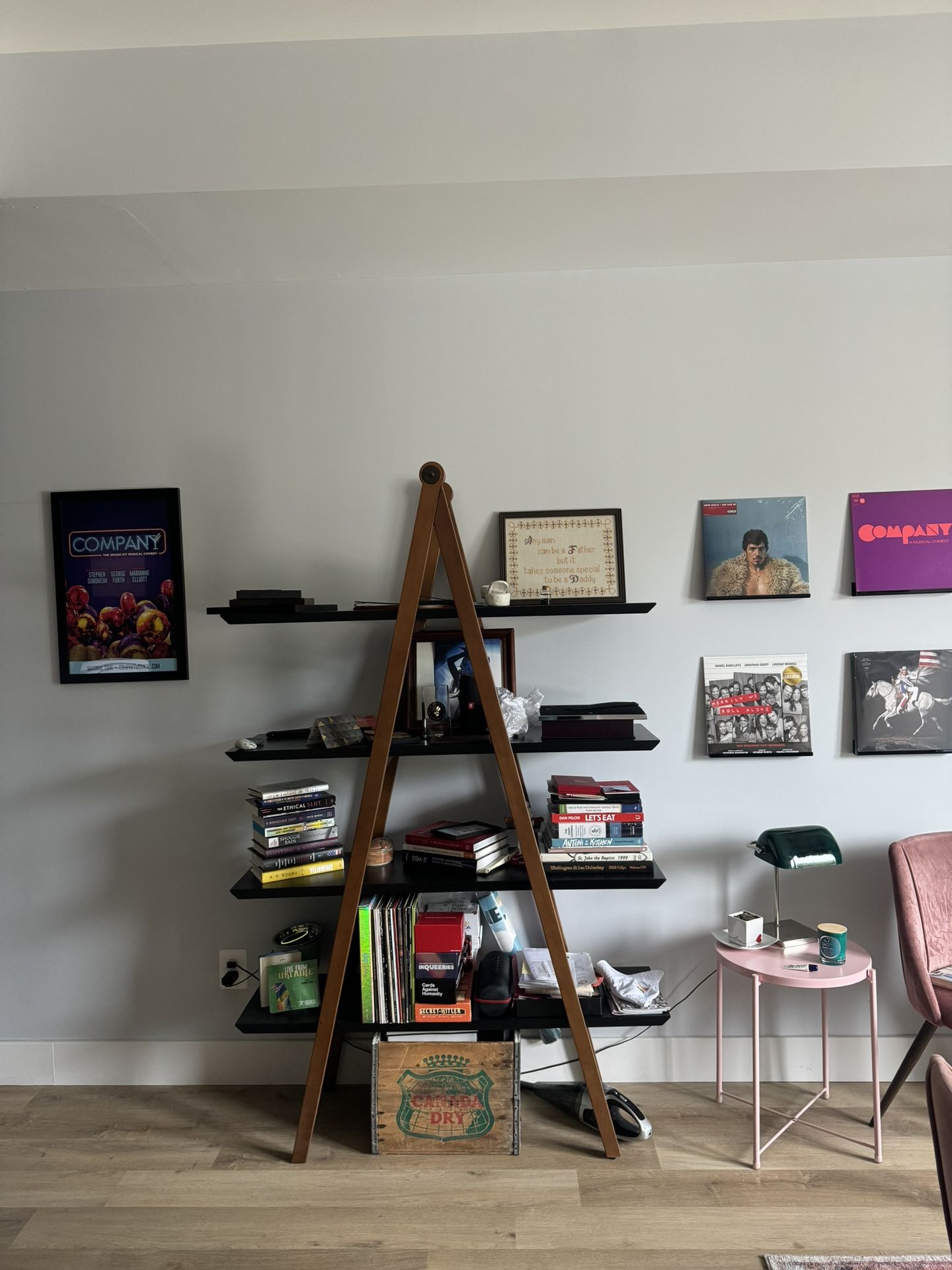 Article Caliper Shelf (Black/Honey Beech)