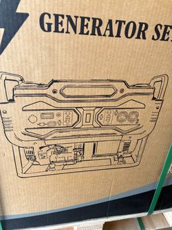 Gas generator new in box 220 volts 120 volt uses gas 7000 watts