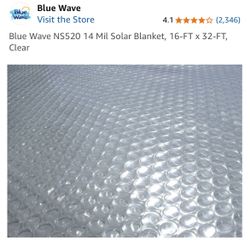 Solar Pool Cover 16ft X 32ft Used