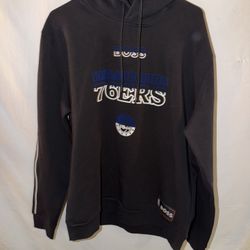 Mens XL Boss NBA Philadelphia 76ers Sixers black hoodie sweatshirt p/u Jamison, PA 