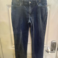 Levis 505 Jeans Straight Leg Womens Size 32W 30L Blue Denim