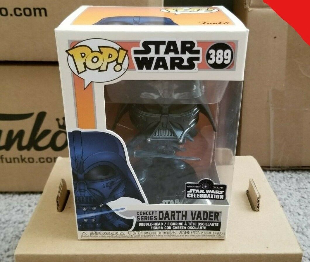 Funko Pop! Anaheim Darth Vader Star Wars Concept Series Galactic Convention Con Celebration Sticker 2020 Brand New in Box Unopened Receipt in Pic $35