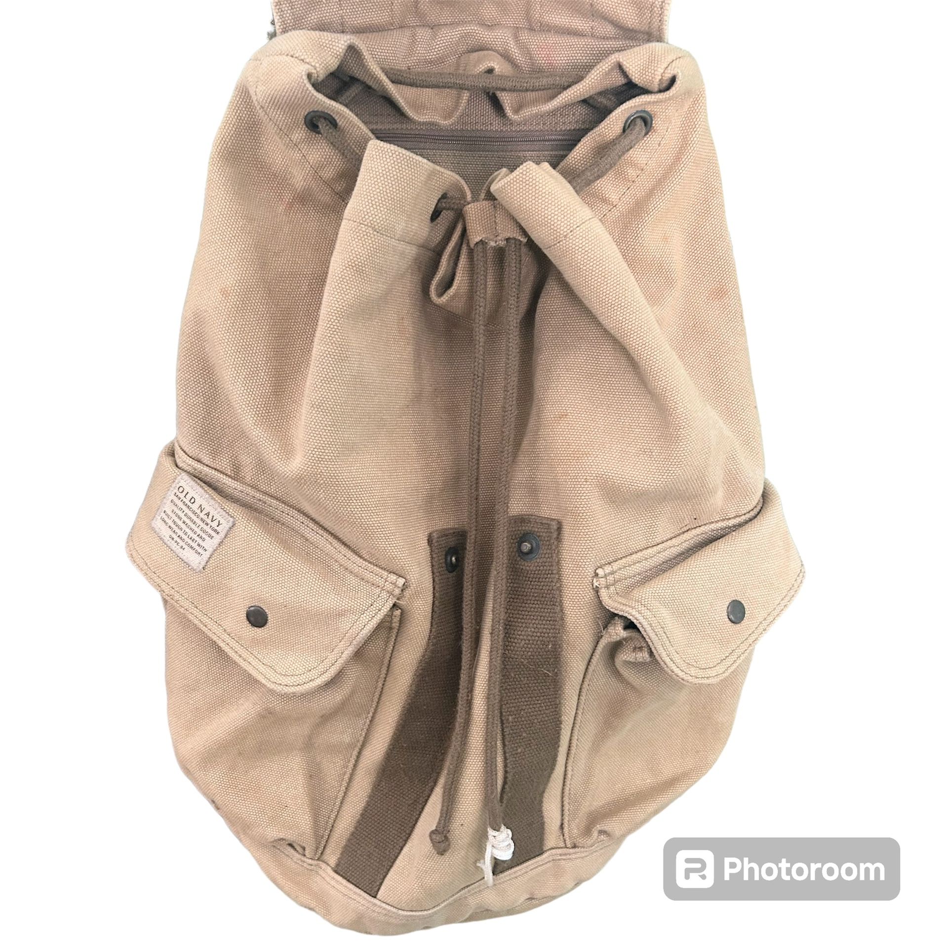 Vintage Old Navy Military Style Backpack ON-PC-94 Canvas for Sale 