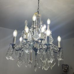 Antique Crystal Chandelier 