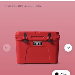 Red yeti Cooler