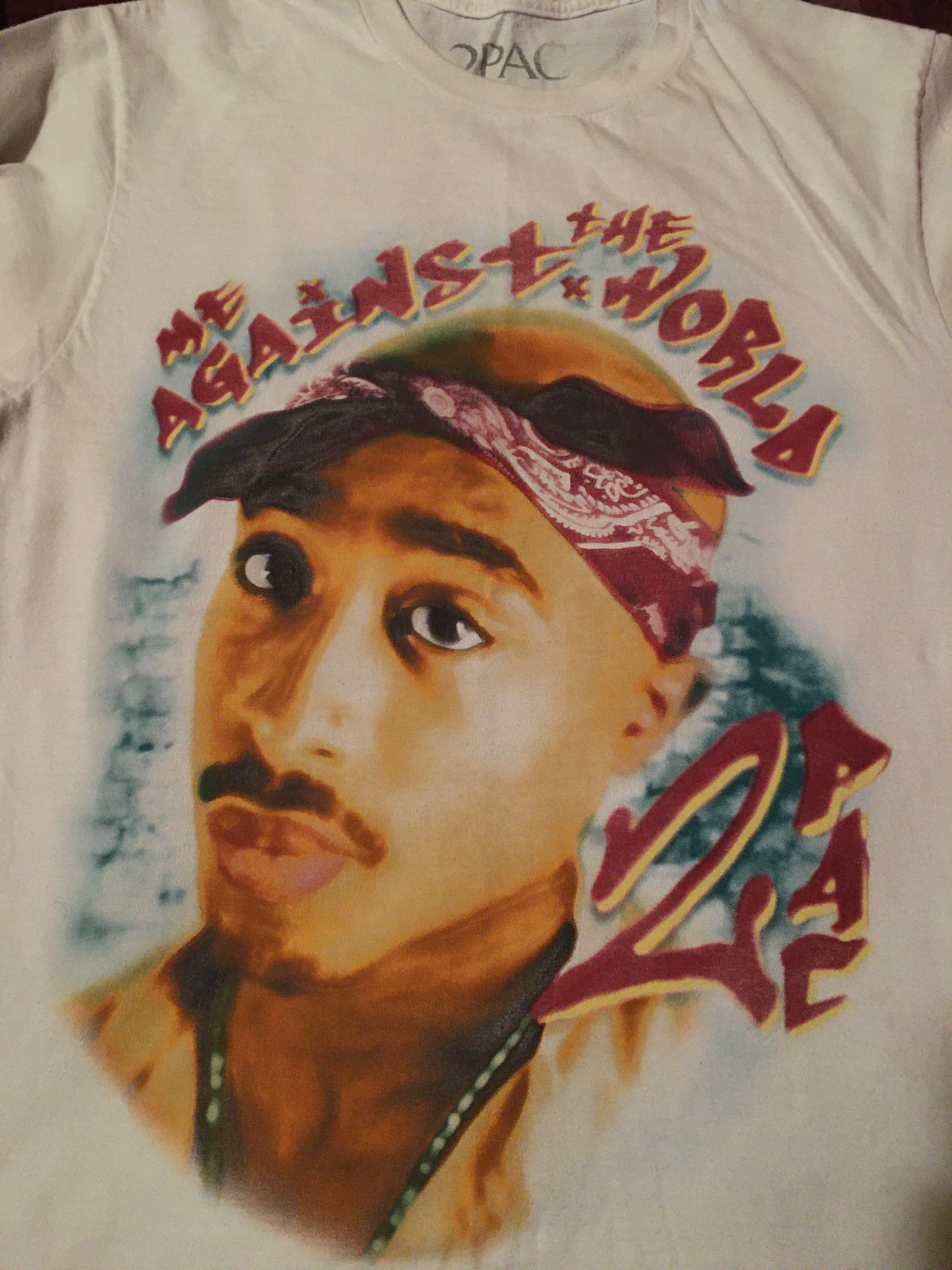 2pac large small over sized t