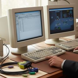 IOGEAR MiniView Micro 2-Port VGA PS/2 KVM Switch Model GCS62 (VSE) Technology. Vintage item. This item is an IOGEAR Mini- View Micro 2-Port VGA PS/2 K