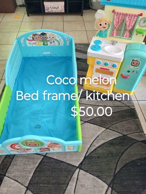 Coco melon Bed Frame & Kitchenette 