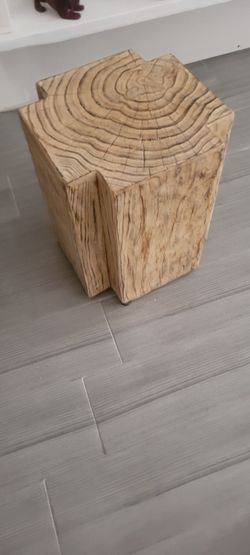 Imitation Tree Ring Side Table