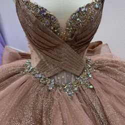 Rose Gold Dress, Quinceanera Dress, Quinceañera, Vestido De Quinceanera, 15 Dress, Gown, Sweet 16