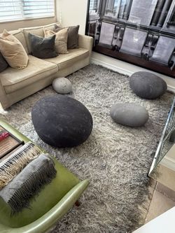 Tuluz Turkish Wool Area Rug – Gray – 10'5" × 7'2"