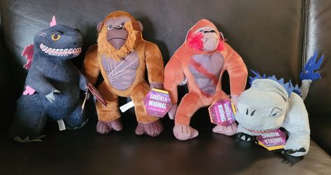 Godzilla x Kong: The New Empire - Set of 4 Plushies NWT