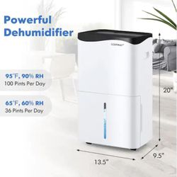 Dehumidifier for Home & Basements w/Smart App& Alexa Control