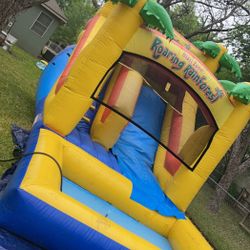 Tropical Rainforest Water Slide moonbounce 18 ft Tall 36 Ft Long HUGE